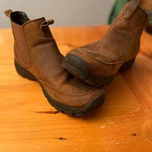 Men’s slip-on boots all weather leather Lands End